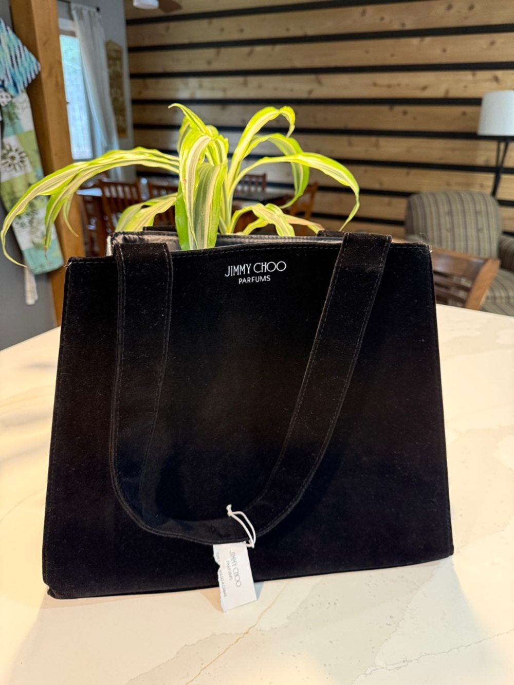 Jimmy Choo Parfums Black Velvet Tote / Handbag